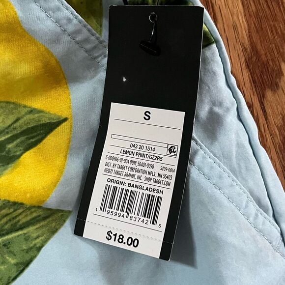 Original Use Lemon Print Board shorts Light Blue Size Small - Picture 4 of 6